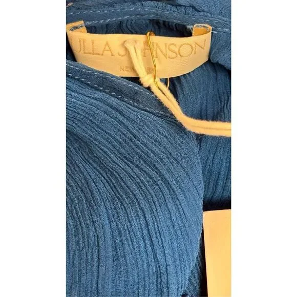 Ulla Johnson Elvia Blouse in Sapphire NWT Size 2 - Picture 8 of 9